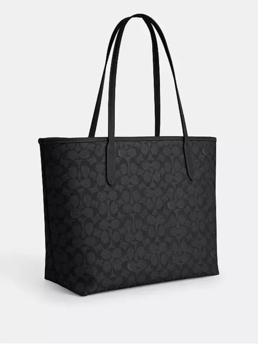 Coach Black Signature City Tote
